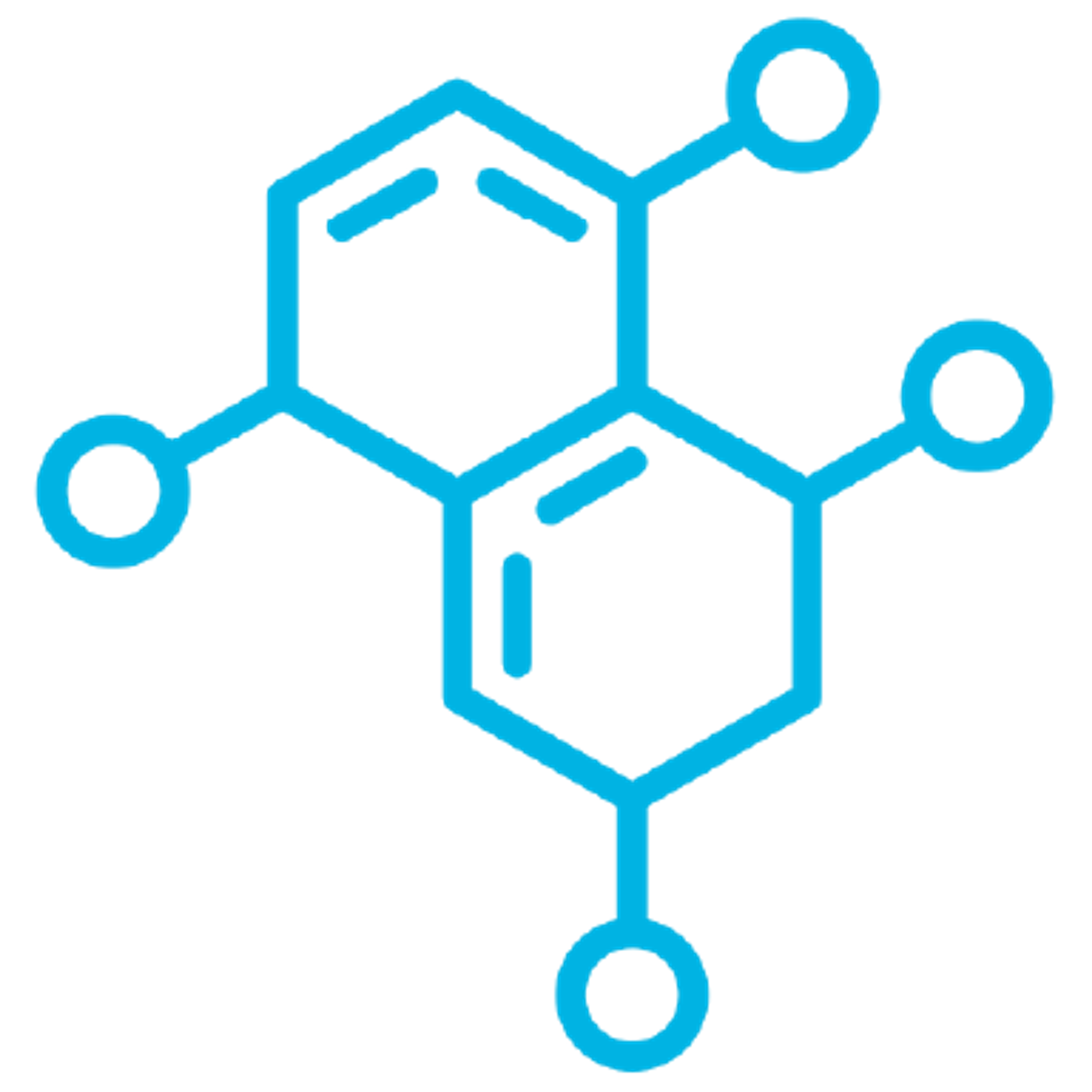 HEX 00b3e3 Icon depicting Plastics Polymer